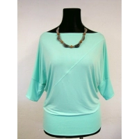 Bluzka Emma z dekoltem łódka i rękawem kimono